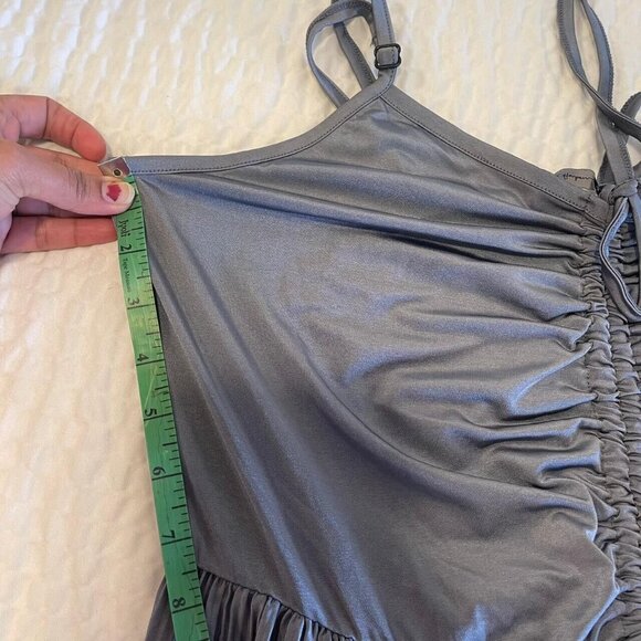 Mast and Harbour Women Ladies Grey Jumpsuit Jumper Sleeveless Adjustable Size L - Picture 9 of 9